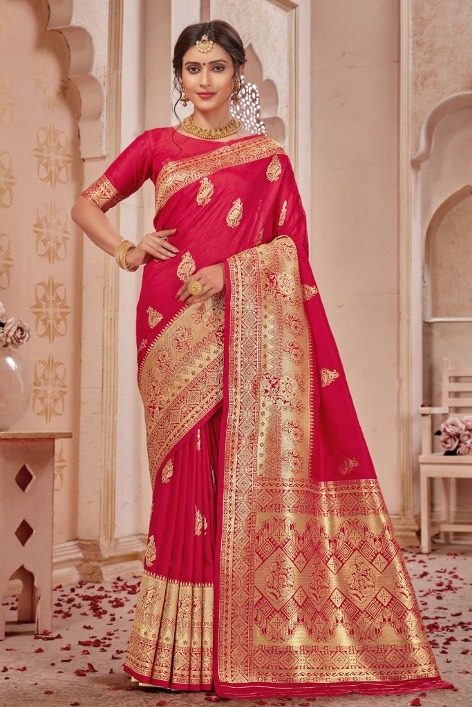 Red Banarasi Saree UK