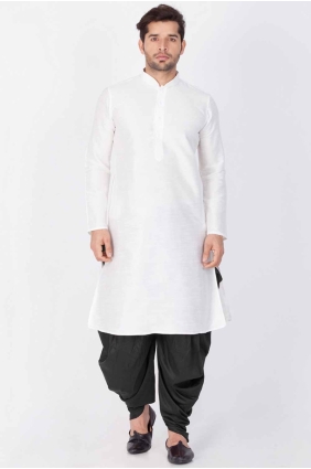 Dupion silk Dupion silk Men Kurta with Plain KURR133