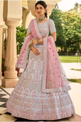 Crepe Wedding Lehenga Choli with Embroidered LC4684