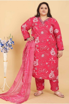 Digital print Rayon Straight Pant Suit in Orange SK155011
