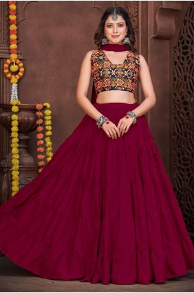 Embroidered Banglori silk Navratri Lehenga Choli LC7214