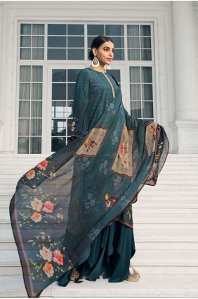 Multicolor Digital print Crepe Palazzo Kurti PZ3552