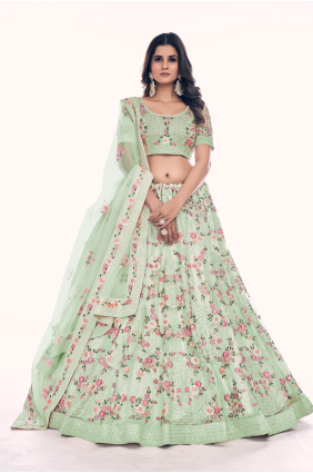 Piste Soft net Wedding Lehenga Choli with Thread LC6783