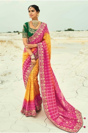 Wedding Saree with Weaving in Multicolor SR28833