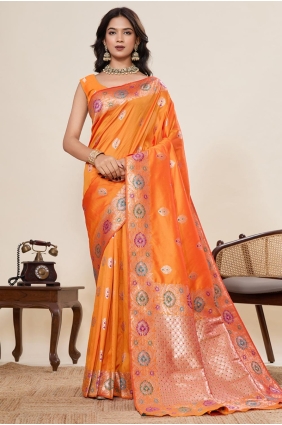 Mustard Weaving Silk Saree SR29003